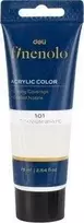 Akriliniai dažai DELI Finenolo 75ml, baltos spalvos
