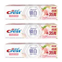Crest Dual Color Whitening Toothpaste with Fluoride, Okayama Dream White Peach (3-Tube Pack)