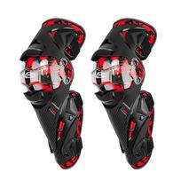 Motorcycle Knee Shin Guards Cycling Protective Gear Safety Outdoor Riding All-Season Crash Protection Unisex Adult MK1027 Red Knee Guard gray