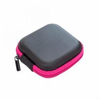 Card USB Cable Organizer Anti-fall Earbuds Pouch Earphone Bag Storage Box Headphone Holder Case rožinė