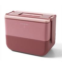 Double Layer Bento Box for Children Portable Japanese Style Japanese Style Sealed Box for Monday Storage Container Microwave Cooker Box Table Valve |