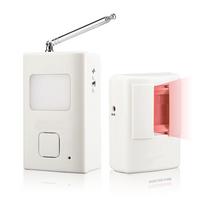 Wireless Pir Motion Sensor Detector Induction Security Doorbell (White,Wireless) balta