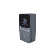 Night Vision Video Doorbell Home Smart Visual Doorbell with Camera WiFi Wireless V5 for Apartment Doorbell (Black,Bundle4) juoda