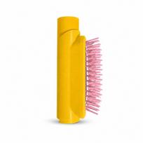 Portable Spray Massage Comb Refillable 2-In-1 Misting Hair Brush Pocket Spray Hair Brush  Gift geltona