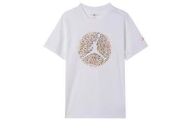 Jordan Flight T Shirts Men's White Crew Neck Moderate FN6007-100 L