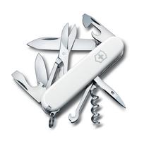 VICTORINOX Climber White Swiss Army Knife Multi-Function Knife Trekking Hiking medium balta