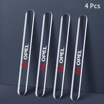 Q4-4pcs Car Bumper Scuff Plate Bar Rearview Mirror Anti-collision Protector Sticker For opel insignia astra j h g corsa d zafira b