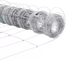 Lauko laukinė tvora su stulpais 100 x 0,8 m Sidabrinė Tinklelis