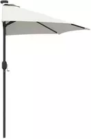 Sodo skėtis Smėlio 294 x 150 x 223 cm Poliesteris ir plienas