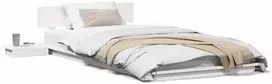 Lovos rėmas Balta 90 x 190 cm Medis