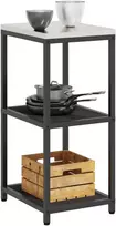 Virtuvės lentynų vienetas HATTEM Juoda 40 x 50 x 92 cm Plienas