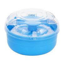 Mee Mee Soft Feel Powder Puff with Box Holder Container for New Born and Kids | Gentle Touch for Your Little One's Skin | BPA-Free  (Blue)