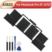Rechargeable Lithium Battery For MacBook Pro 15  A1707 2017 2016 MLW82CH/A MLH32CH/A  A1820 Laptop Battery 6667mAh
