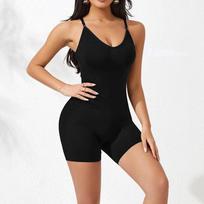 Women's Fashion Color Bodysuit With Straps, , Hip Lifting, Waist Shaping, And Slimming Shapewear L juoda