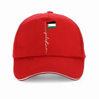 Juokinga Palestinos vėliava Palestiniečių kepurė Vasarinė Grafinė Medvilninė Gatvės apranga pop Hip hop kepurės patriotas Kepurė su snapeliu gorras Adjustable red