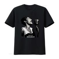 Billie Holiday Jazz Singer Legend T Shirt Retro Design for Lovers Perfect  vintage Washed Slightly Comfortable streetwear - M... S įvairiaspalvis