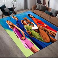 Scooby-Doo Character Poster Square Area Rug, Non-Slip Floor Mat for Living Room, Perfect Gift for Fans.chl 60x90cm