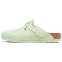 Birkenstock Suede Patogūs Apvalus Pirštas Universalūs Storas Padadas Uždari Pirštų Šlepetės Unisex Šlepetės Šviesiai Žalios 1026774 42 white