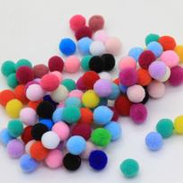 Mixed Soft Pompom Fur Balls Fluffy Pompons Round Pom Pom for Keychain Sewing on Scarf Hats Shoes Garment Handcraft 10mm To30mm 8mm-2000pcs