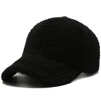 Thicken Plush Snapback Fuzzy Winter Peaked Cap Hip Hop Lamb Wool Baseball Cap  Daily juoda