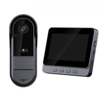 Smart Home Wireless Video Doorbell with Two-Way Talk Infrared Night Vision 4.0-4.9  Screen 640x480 Resolution Doorbell Button