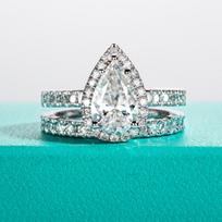 AnuJewel 3ct Pear Cut D Color Moissanite Halo Bridal Ring Set Wedding Band Silver Rings Anniversary Jewelry Gift 5 balta