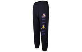 Jordan NBA Courtside Statement Edition Los Angeles Lakers Elastic Cuff Fleece Lined Knitted Sweatpants Men's Black DB1774-010 M
