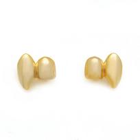 2Pcs/Set Gold Silver Color Hip-Hop Tooth Grills Halloween Gift Mouth Teeth Grillz  Party Cosplay auksas