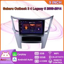Kūrybiškas „Android“ automobilinis radijas, skirtas „Subaru Outback 3 4 Legacy 5“, 2009–2016 m. daugialypės terpės grotuvas GPS navigacija 2 din stereofoninis 2+32GB