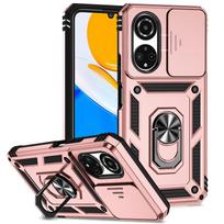 Dėl „Honor X7“ dėklo Šarvuotas automobilinis magnetinis žiedas Laikiklis Telefonų dėklai „Honor X7 X 7 2022“ CMA-LX2 6.74  Stumdoma kameros apsauga Galinis dangtelis For Honor X7 žalia