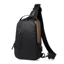Men's Sling Bag Crossbody Backpack Shoulder Bag Lightweight Waterproof Chest Bag Travel Daypack with USB Charger Port CLE