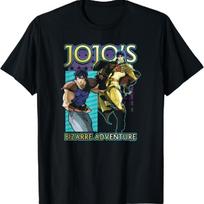 JoJo Keisti Nuotykiai Phantom Blood Jonathan Joestar Pozos Marškinėliai S juoda