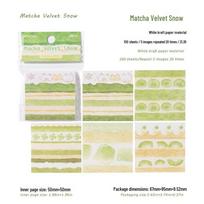 Momo Mini Sticky Notes - 100 Sheets, Cute Hand-Drawn Tearable Student Journal beige