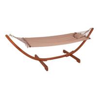 Sodo supamasis krėslas ant eukalipto medienos konstrukcijos ADDU Hammock Madeira