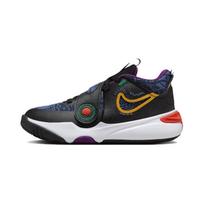Nike Team Hustle D 11 Slip Resistant Abrasion Resistant Low top Kids Lifestyle Shoes Black Yellow Kids' FQ7659-001 28