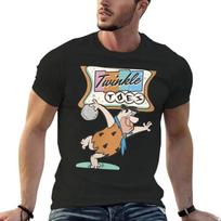 The Flintstones Twinkle Toes Fred Flintstone Bowling Alley T-shirt Hot Sale 2025 Korean Fashion Cute Clothes Men Clothes Womens S juoda