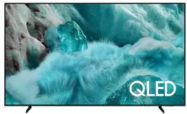 Samsung 85 colių įstrižainės „QLED“ televizorius su q85q7f2auxxh ekranu.