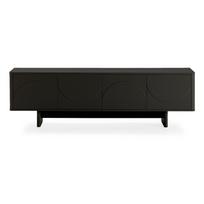 Juodos spalvos TV spintelė 180x55x40 cm Solei – MOME