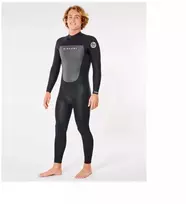 RIP CURL Omega 53Gb Bz kostiumas ilgomis rankovėmis ir kojomis - juodas