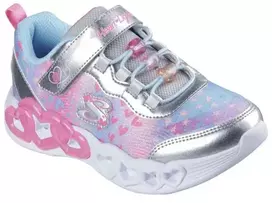 Skechers S-Lights Begalinės širdelių šviesos - Širdelės papuošalai 303261L-SMLT Sidabrinė/Įvairiaspalvė