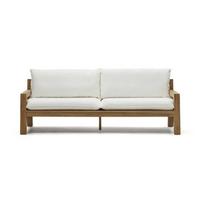 Balta sodo sofa iš tikmedžio medienos Forcanera - Kave Home