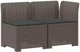 2-Vietis Sodo Sofas su Pagalvėlėmis, Atrodo kaip Ratano PP