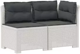 2-Vietis Sodo Sofas su Pagalvėlėmis, Atrodo kaip Ratano PP