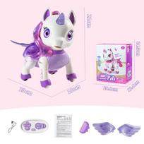New Intelligent Remote Control Machine Pony Unicorn - Electronic Pet with Magic Wand, Girl's Birthday Gift & Children's Toy 21cm bedugnė