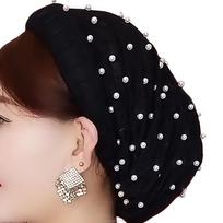 Custom Mesh Fabric Eco-Friendly Breathable Head Turban Bonnet Women Turban Cap Muslim Hijab Hats Drawstring Adjustable Free size juoda