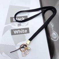 Keys Holder ID Card Holder Neckband Phone Lanyard Neck Strap Keychain Lanyard Mobile Phone Straps juoda