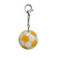 Touch-Activated Light Soccer Key Ring Hook Portable Backpack Light Pendant  Student Nighttime geltona