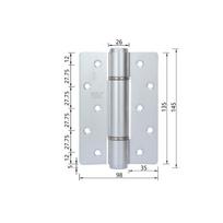 New 20 KG Soft Self-Closing White Solid Aluminum Hydraulic Spring Wood Door Closer Hinges Window Hinges