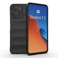 Dėl Funda Xiaomi Redmi 12 dėklų Xiaomi Redmi 12 dangtelis Odai draugiškas Atsparus smūgiams Silikoninis TPU Apsauginis telefono galinis dangtelis Redmi 12 Redmi 12 4G juoda