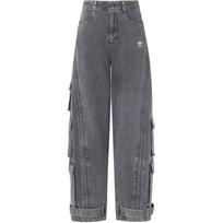 Adidas Originals skalbtos kasdienės kelnės Unisex Granito pilka KD4323 25 gray